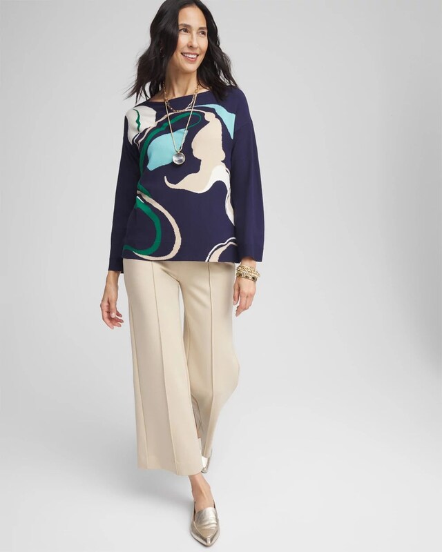 Wildflower Intarsia Pullover - image 2